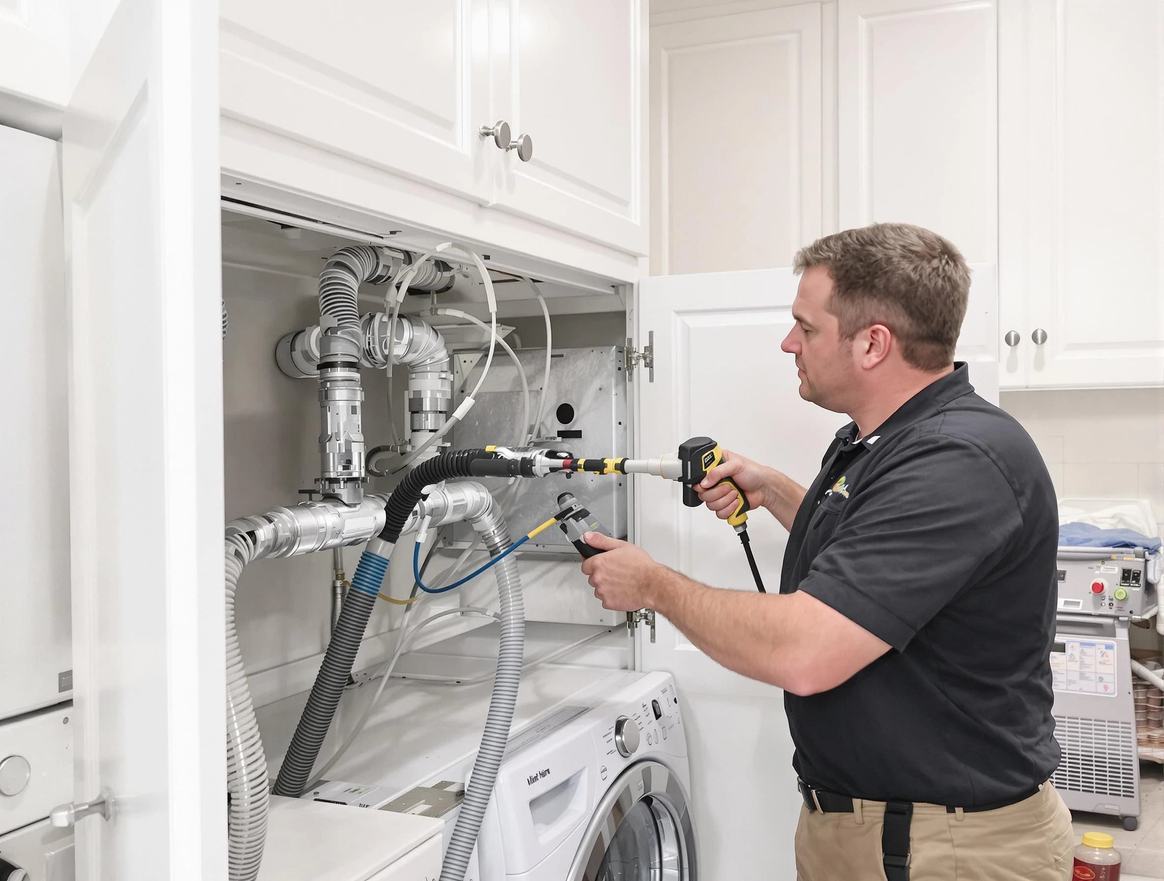 West Pleasant View Dryer Vent Cleaning professional removing severe blockage from a clogged dryer vent in West Pleasant View