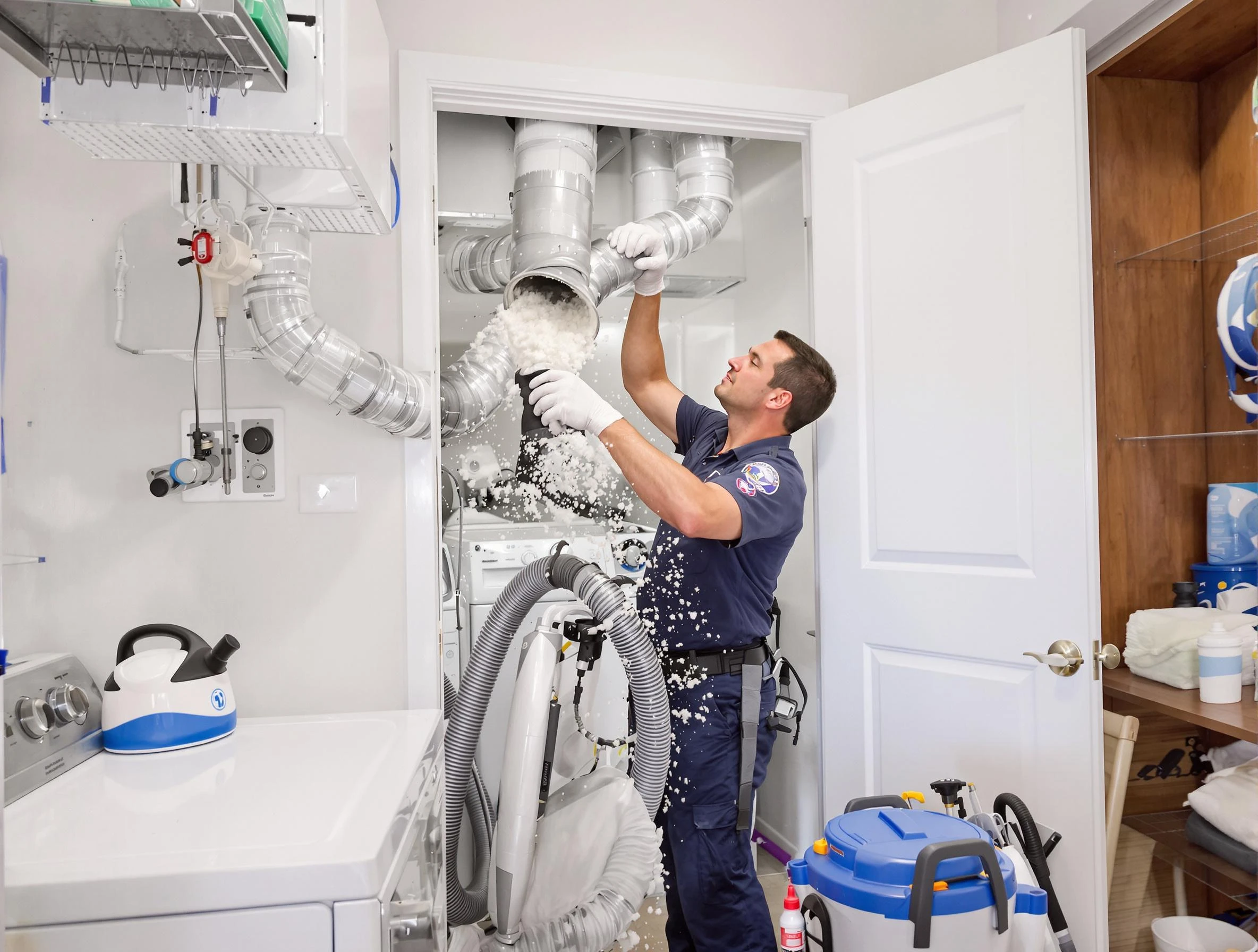 West Pleasant View Dryer Vent Cleaning technician delivering thorough residential dryer vent cleaning service in West Pleasant View